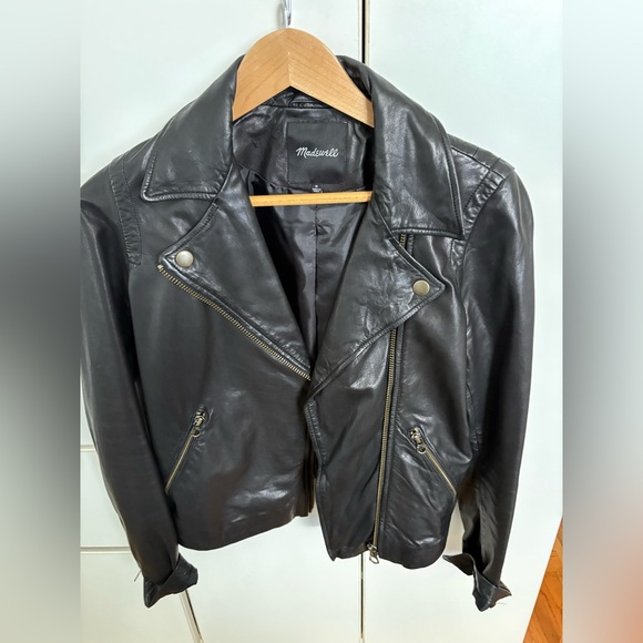 Madewell Women’s Leather Jacket size M - Picture 5 of 9